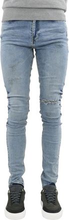Flaneur Destroyer Skinny Jeans - Heren - Skinny Jeans - Blauw - W28 - Denim - Jeans