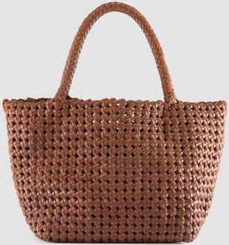 Officine Creative Vicky 001 Hand-Woven Mini Bag in Light Brown at Nordstrom