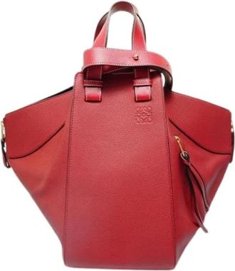 Loewe Pre-owned Handbags, female, Red, Size: ONE SIZE Pre-owned Hammock Handbag