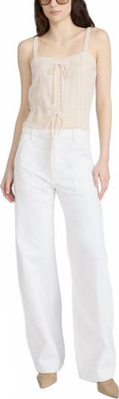 Frame Denim The Bow Cargo Jeans In White