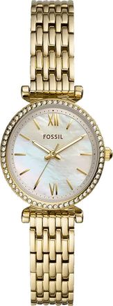 Fossil Womens Carlie Mini White MOP Dial Watch