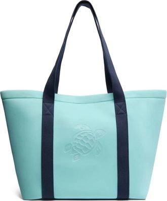 Vilebrequin Neoprene Strandtas Effen - unisex - Shoppers - Blauw - ONE Size - Katoen - Tassen