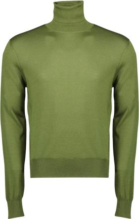 Saint Laurent Truien & Vesten, Heren, Groen, M, Wol, Groene Coltrui