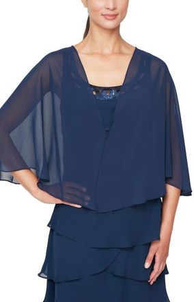 S.L. Fashions Multi Wear Shawl in Navy at Nordstrom, Size Small