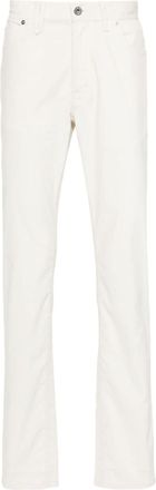 Brioni Meribel trousers - men - Spandex/Elastane/Polyester/Cotton/Cotton/Calf Leather - 38 - Neutrals