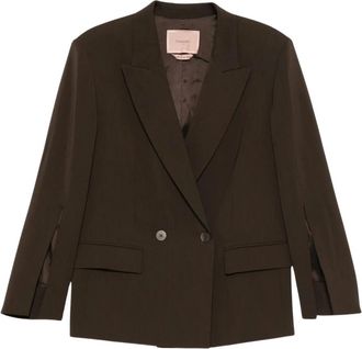 Twinset Giacca - Dames - Blazers - Bruin - M - Jassen