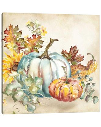 iCanvas Watercolor Harvest Pumpkin Iii By Tre Sorelle Studios Wall Art