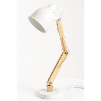 Regalos Miguel Iluminaci&oacute;n - Flexo Metal/madera Bco