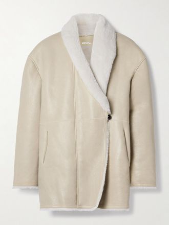 Isabel Marant Giacca In Shearling Elanore - Ecru