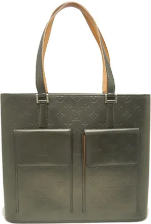 Louis Vuitton Monogram Noir Leather Tote Bag (Pre-Owned)