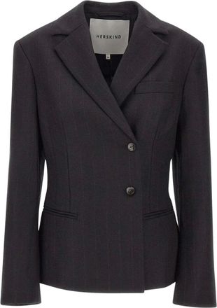 Birgitte Herskind Jassen, Dames, Zwart, S, Wol, Sailor Wool Fitted Blazer