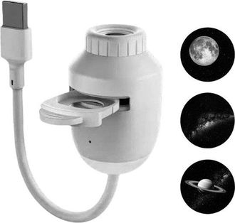 OEM Proyector De Estrellas Y Luz Nocturna 2 En 1 Con 12 Pel&iacute;culas Intercambiables, Proyector De Cielo Estrellado, Luz Nocturna Led Ajustable De 360&deg;