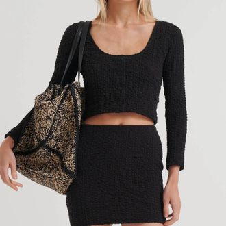 Nanushka Jylan Top In Black