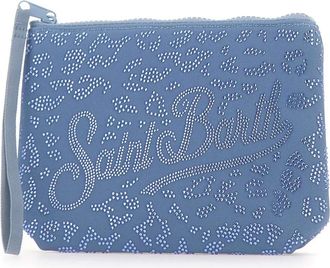 MC2 Saint Barth Clutches, female, Blue, Size: ONE SIZE Aline Strass Pouch