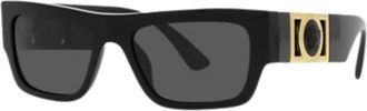 Versace Womens Medusa Ve4416U Rectangle Non-Polarized Sunglasses In Black