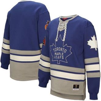 Mitchell & Ness Womens Mitchell & Ness Blue Toronto Maple Leafs Heritage Lace-Up Pullover Sweatshirt at Nordstrom, Size Xx-Large