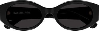 Balenciaga Sunglasses, unisex, Black, Size: 53 MM Nano Round AF Sunglasses