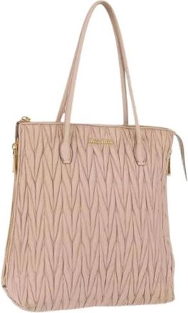 Miu Miu Pre-owned Tote Bags, female, Pink, Size: ONE SIZE Pre-owned Tote Bag