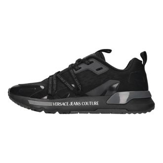 Versace Jeans Couture Schoenen, Heren, Zwart, 41 EU, Leer, Dynamic Sneaker