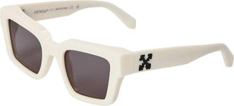 Off-white Off White Rechthoekige zonnebril voor heren van Richardson (Wit/donkergrijs)
