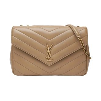 Saint Laurent Large Shoulder Bag - female - Saint Laurent - Shoulder Bags - Beige - ONE SIZE - Bags