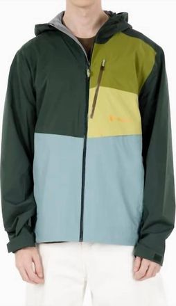 Cotopaxi Impermeo Hooded Shell Jacket In Cargo & Bluegrass