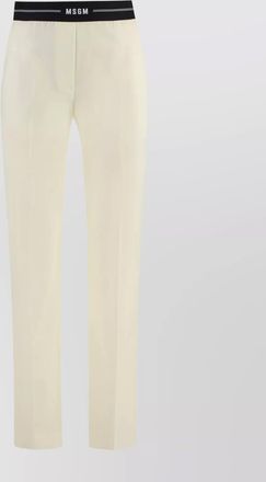 Msgm trousers wool elasticated waistband