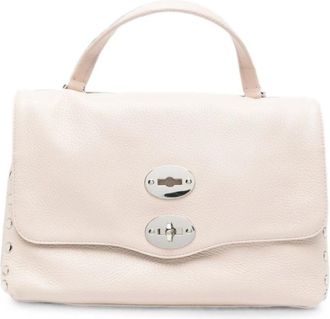 Zanellato Tassen, Dames, Wit, ONE Size, Leer, Postina Daily Tote Bag