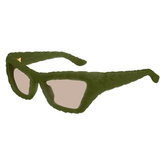 Bottega Veneta Sunglasses, unisex, Green, Size: 56 MM Cat Eye Sunglasses