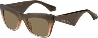 Etro Stijlvolle zonnebril - Dames - Zonnebrillen - Bruin - 51 MM - Accessoires