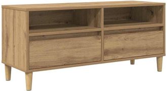 vidaXL Gabinete de TV con cajón Roble artesanal 100 x 34,5 x 44,5 cm vidaXL
