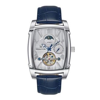 Heritor Valentin Mens Automatic Watch with Date in Blue at Nordstrom