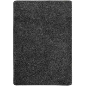 vidaXL Vidaxl - Alfombra peluda antideslizante gris oscuro 120x170 cm