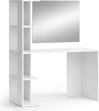 Vicco Tocador Tower, Blanco, 122.2 Cm Con Espejo Vicco