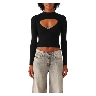 Diesel Dames, Truien, Zwart, Maat: S