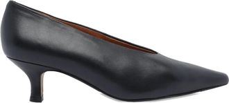 Ángel Alarcón 55mm pointed-toe leather pumps - women - Calf Leather/Rubber/Fabric - 36 - Black