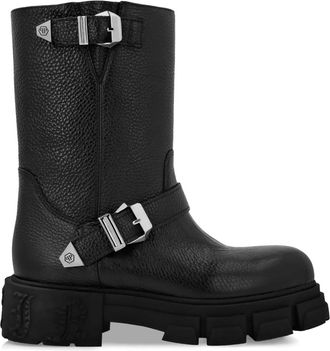 Philipp Plein Stivali in pelle - Nero