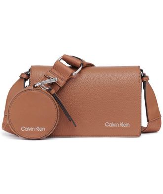 Calvin Klein Womens Millie Triple Compartment Camera Bag Crossbody, Caramel, One Size