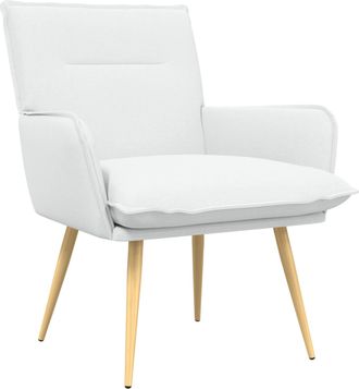 vidaXL Sill&oacute;n Blanco Tela Vidaxl
