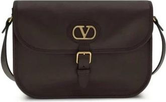 Valentino Garavani Nellc&ocirc;te Schoudertas - Heren - Schoudertassen - Bruin - ONE Size - Leer - Tassen
