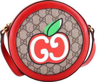 Gucci Ophidia Round Shoulder Bag Apple Gg Mini (Authentic Pre-Loved)