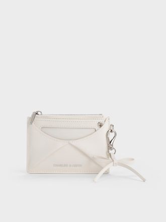 Charles & Keith Hazel Bow Panelled Card Holder