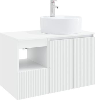 vidaXL Juego De Muebles De Ba&ntilde;o 2 Uds. Blanco Madera De Ingenier&iacute;a Vidaxl