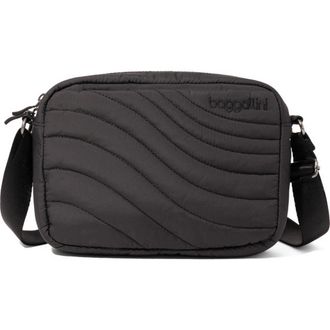 Baggallini Set Wave Crossbody Bag in Black Wave Puff at Nordstrom