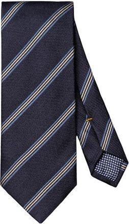 Eton Stripe Silk Tie in Navy at Nordstrom