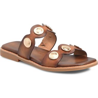 S&ouml;fft Ezra Slide Sandal in Antico Luggage at Nordstrom, Size 7.5