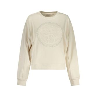 Guess Hoodies & sweatvesten, Dames, Wit, XS, Katoen, Cotton Sweatshirt