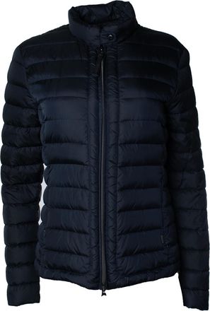 Woolrich blauwe gewatteerde lichtgewicht jas