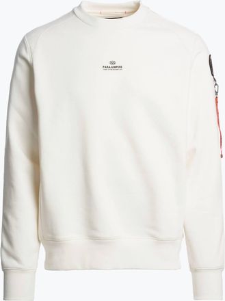 Parajumpers Mens Sabre Basic Crewneck Sweatshirt In Purity