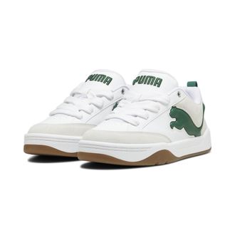 Puma Park Lifestyle 45 White Vine Vapor Gray Green Sneakers